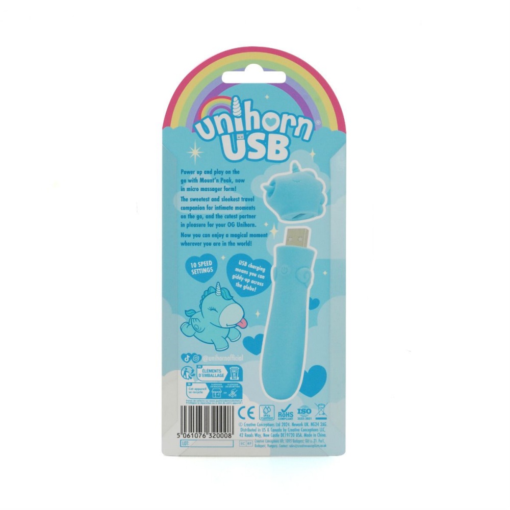 Unihorn - Mount'n Peak USB 震動子彈 - 藍色 - View 8