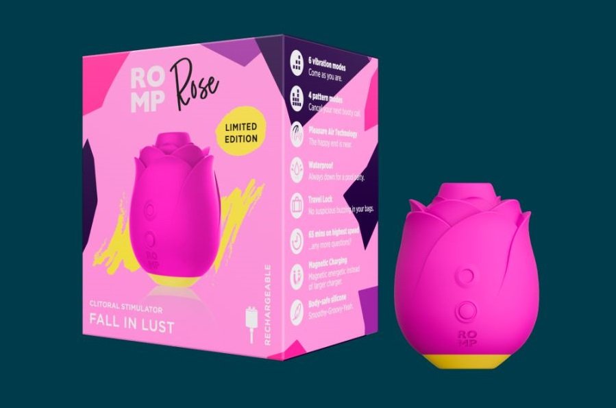Romp - Rose 玫瑰造型陰蒂吸啜器 - 粉紫 - View 13