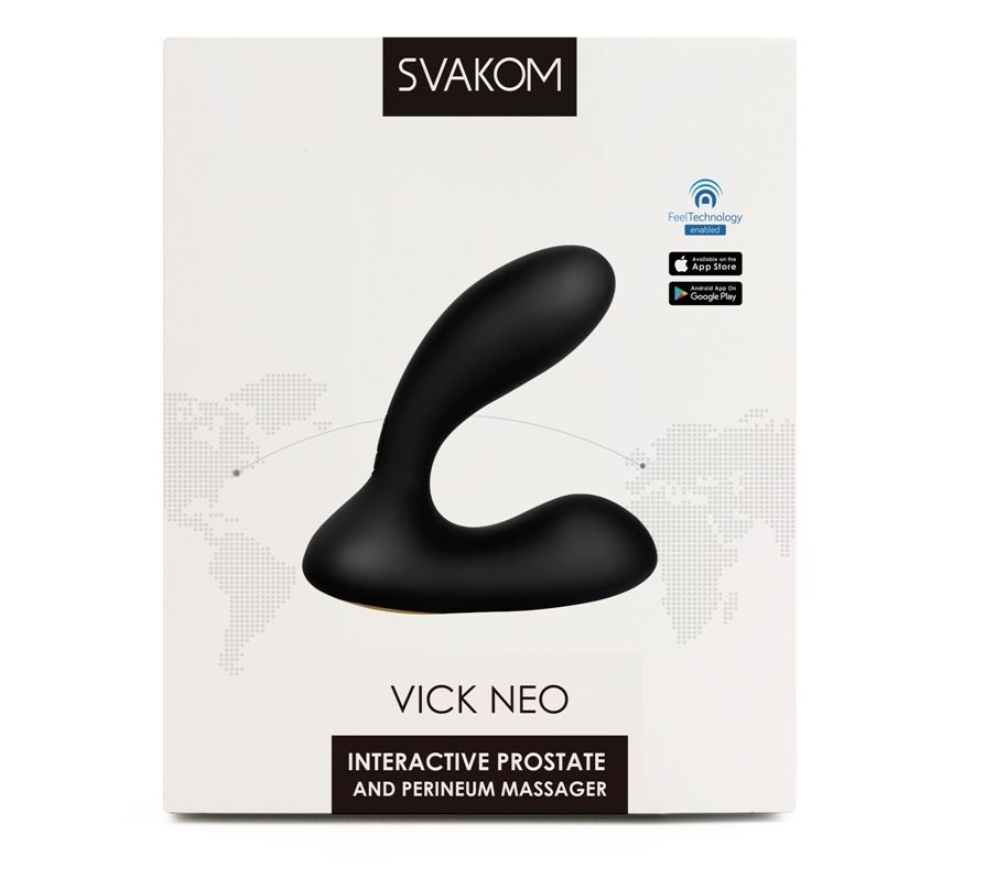 SVAKOM - Vick Neo Interactive Prostate Vibrator - Black - View 15