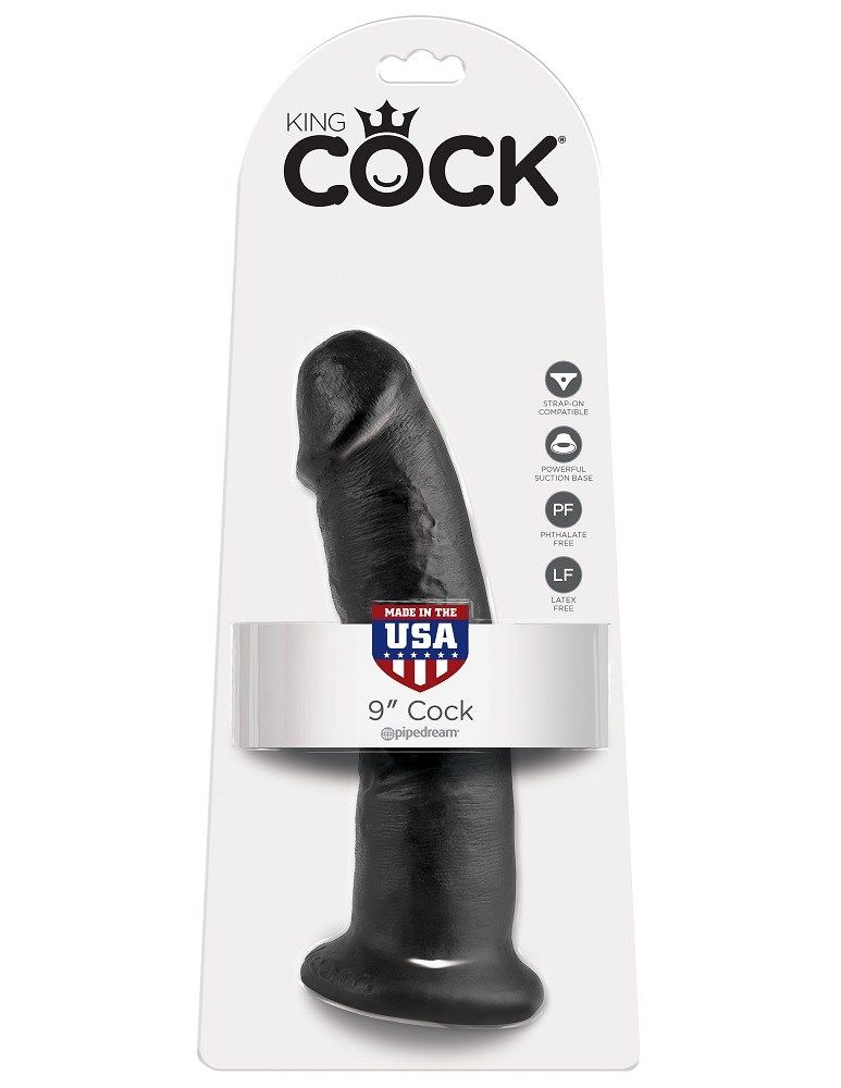 King Cock - Cock 9" - Black - View 8