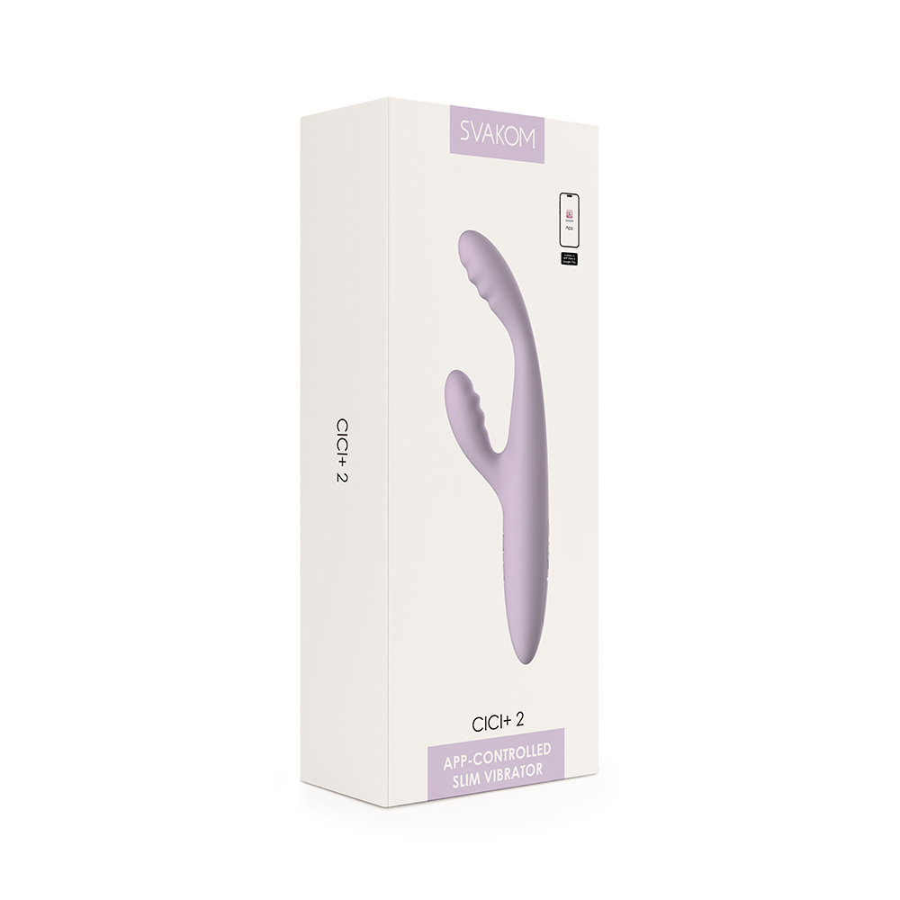 SVAKOM - Cici+ 2 APP Rabbit Vibrator - Pastel Lilac - View 13