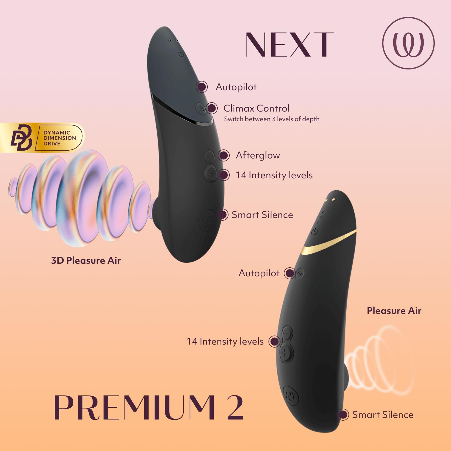 Womanizer - Next 陰蒂吸啜器 - 黑色 - View 12