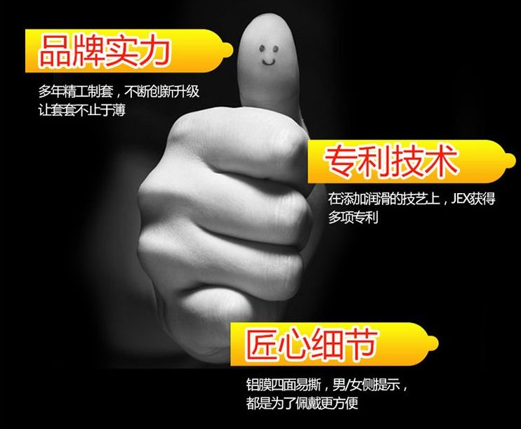 Jex - 激凸點熱感型安全套 8片裝 - View 14