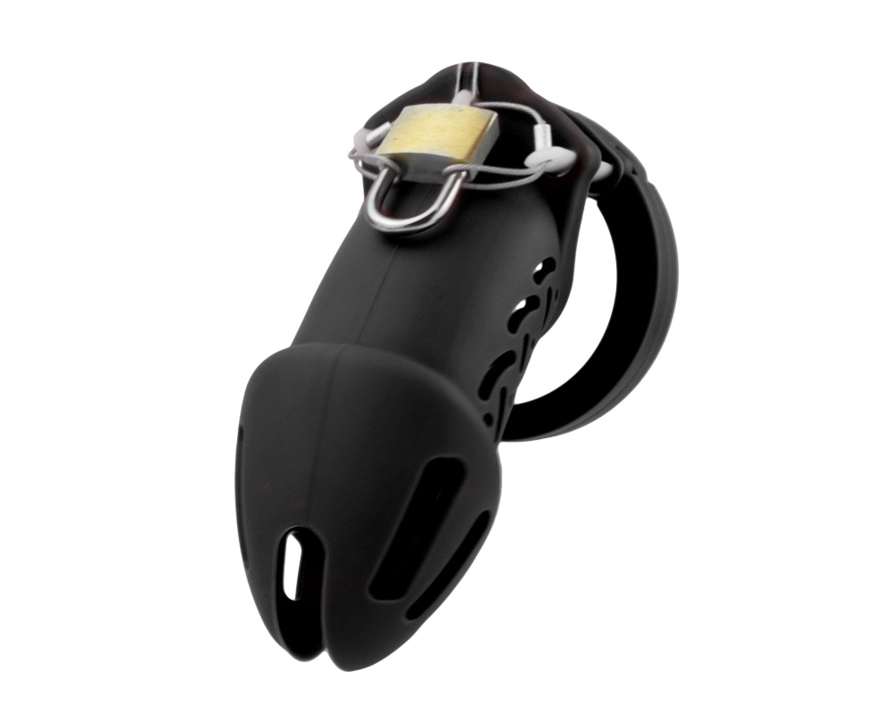 FAAK - Silicone Chastity Cage 113 - Black - View 2