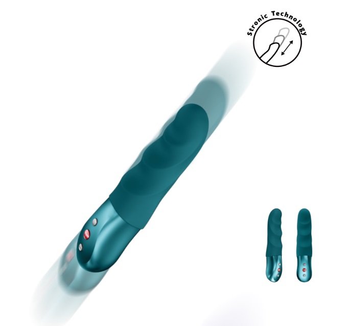 Fun Factory - Stronic Petite Thrusting Pulsator - Bottle Green - View 2