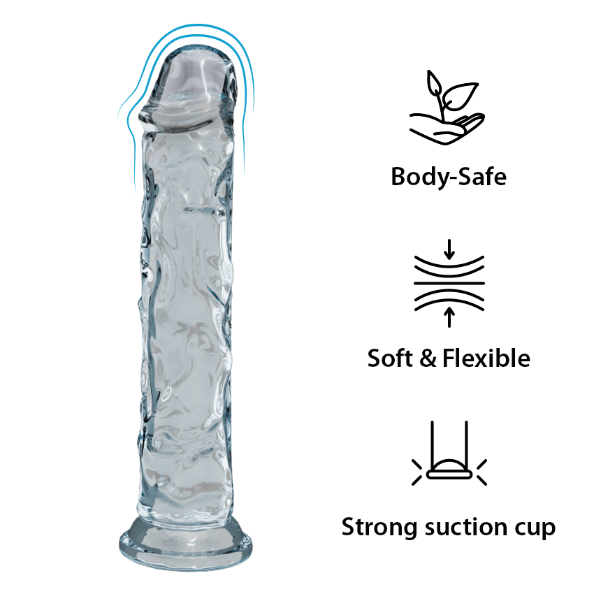 KIKO - Flexible Dildo 7.1" - Clear