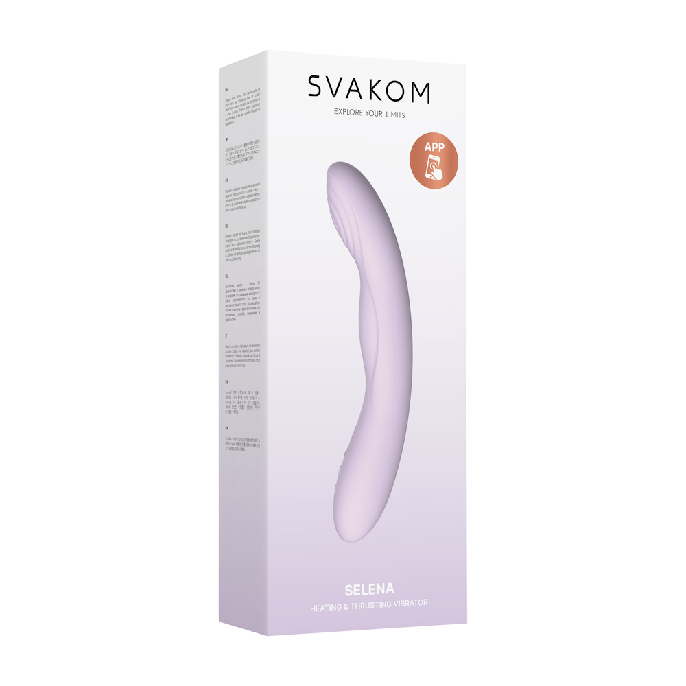 SVAKOM - Selena APP G-spot Vibrator - Pastel Lilac - View 8
