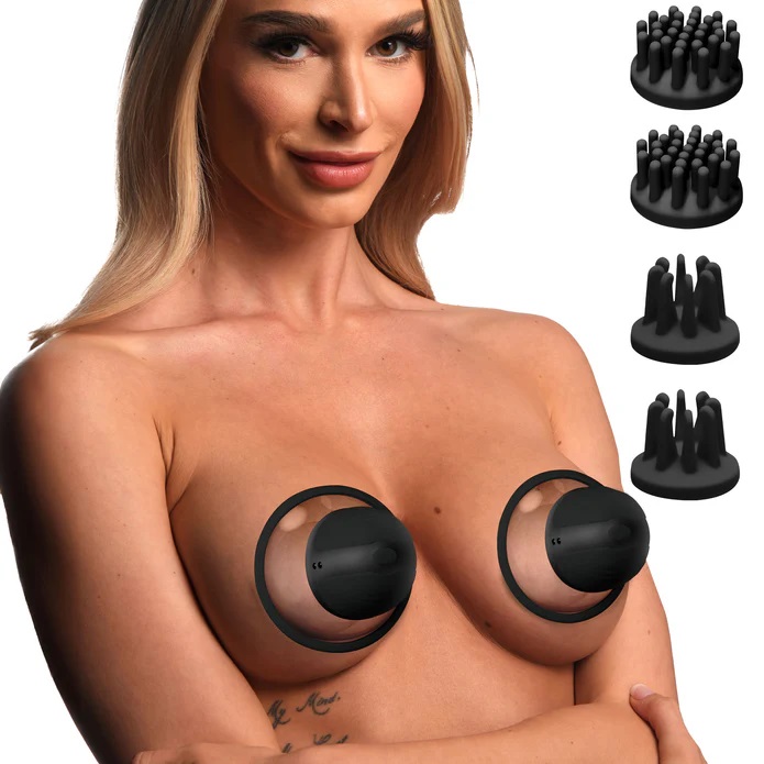 Size Matters - 10X 電動旋轉乳頭吸啜器 - 黑色 - View 2