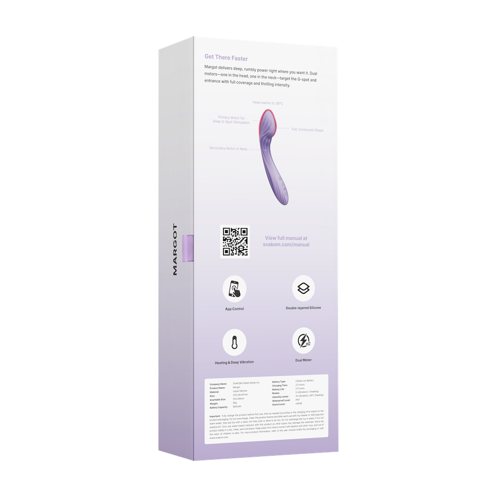 SVAKOM - Margot APP G-spot Vibrator - Lilac Swirl - View 16