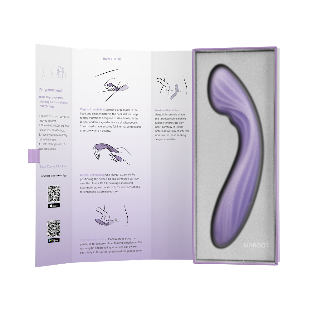 SVAKOM - Margot APP G-spot Vibrator - Lilac Swirl - View 17