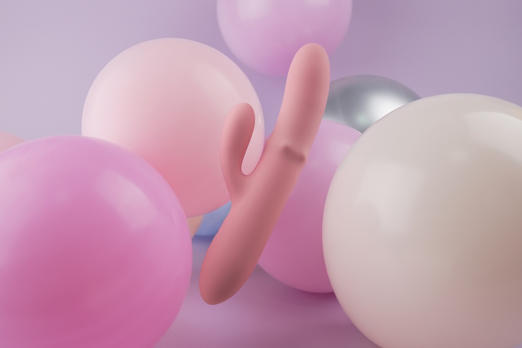 SVAKOM - Mora Neo Interactive Rabbit Vibrator - Peach Pink - View 7