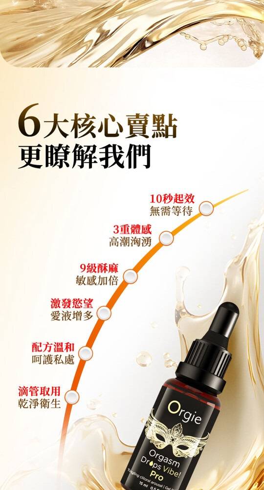 Orgie - Vibe Pro Orgasm Drops - 15ml - View 3