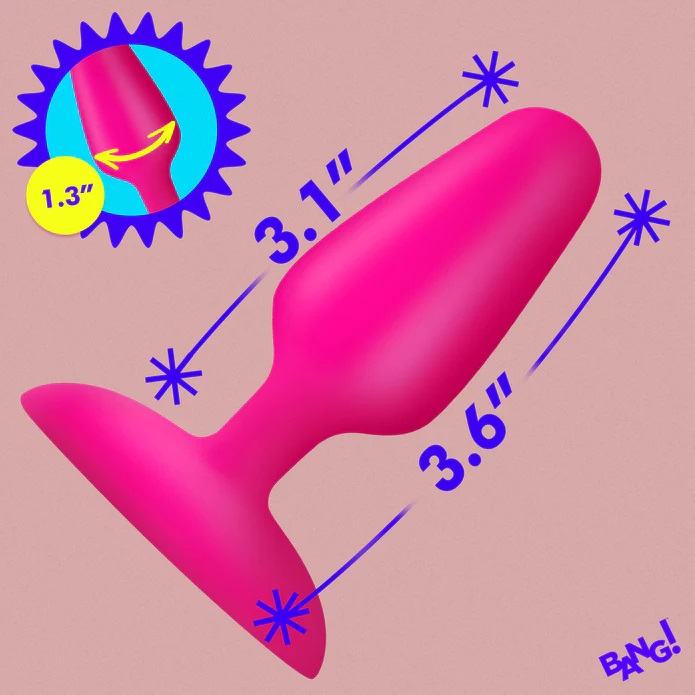 Bang! - Flexible Vibro Plug - Pink - View 5