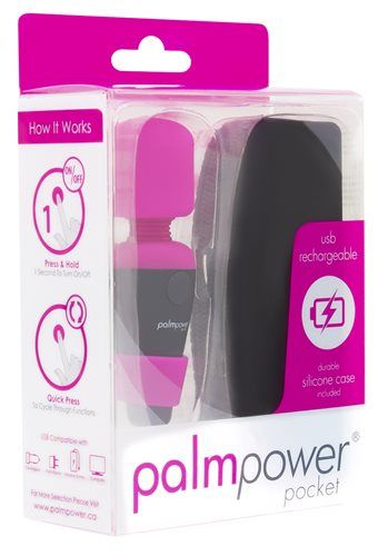 Palmpower - 迷你按摩器 - 黑色/粉紅色 - View 9