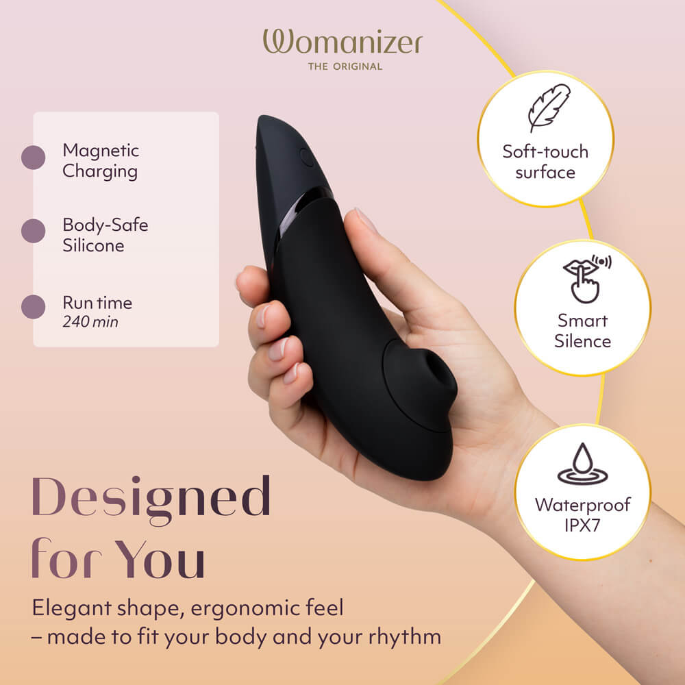 Womanizer - Next 陰蒂吸啜器 - 黑色 - View 4