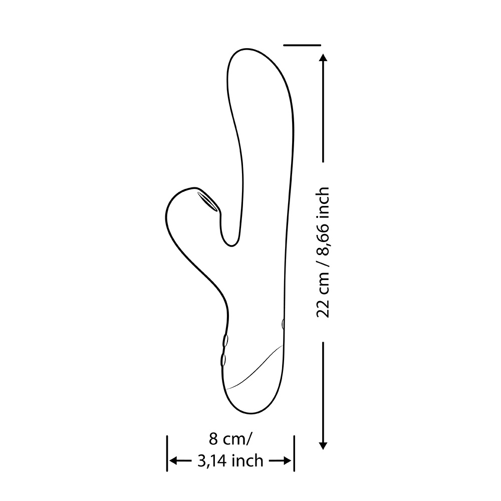 Romp - Pulse Pleasure Air Rabbit - Purple - View 14